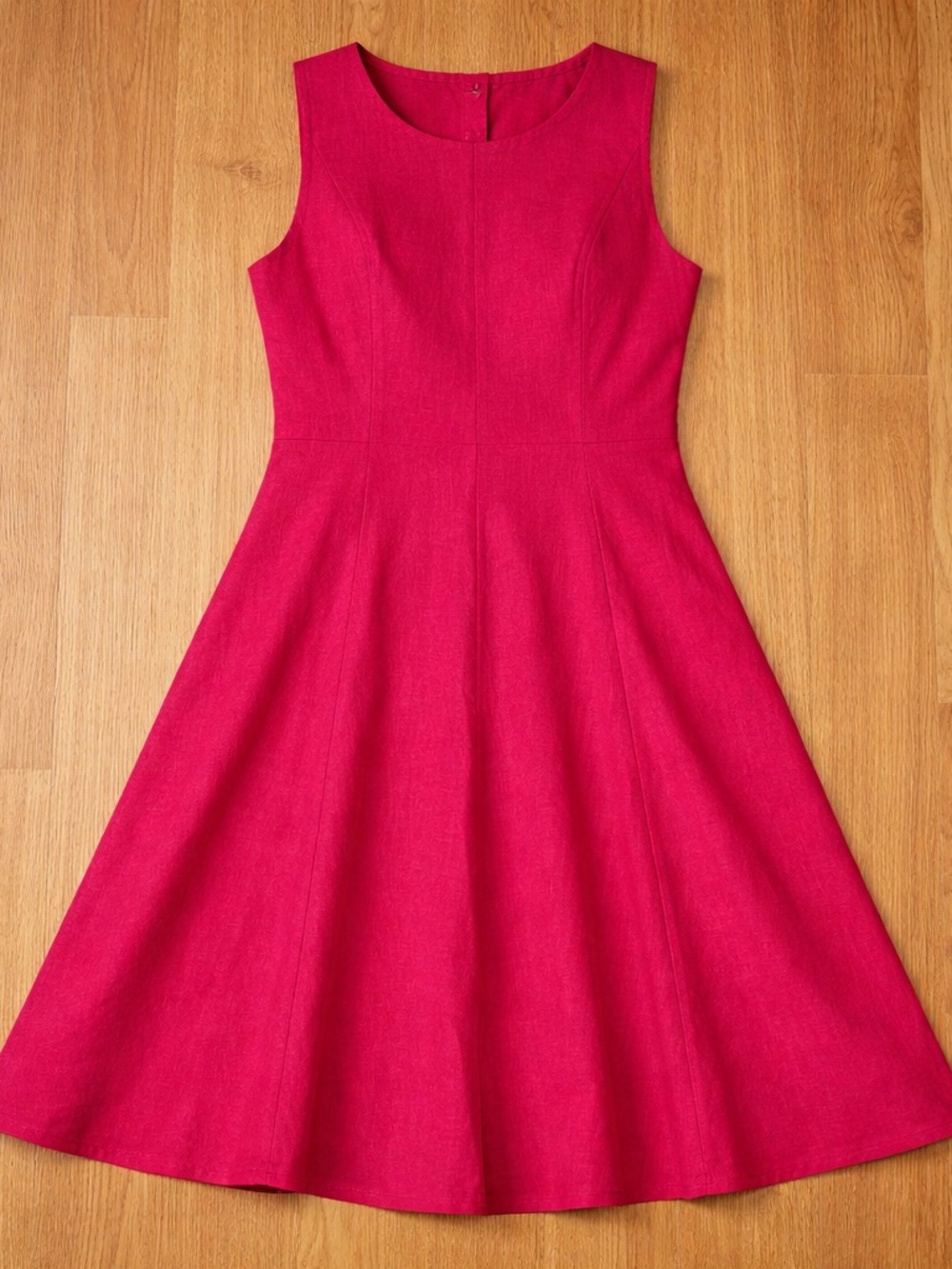 NWT Philosophy Linen Sleeveless Pink dress Size Large Shift - Picture 2 of 5